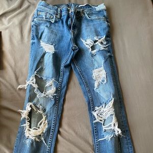 Zara distressed jeans
